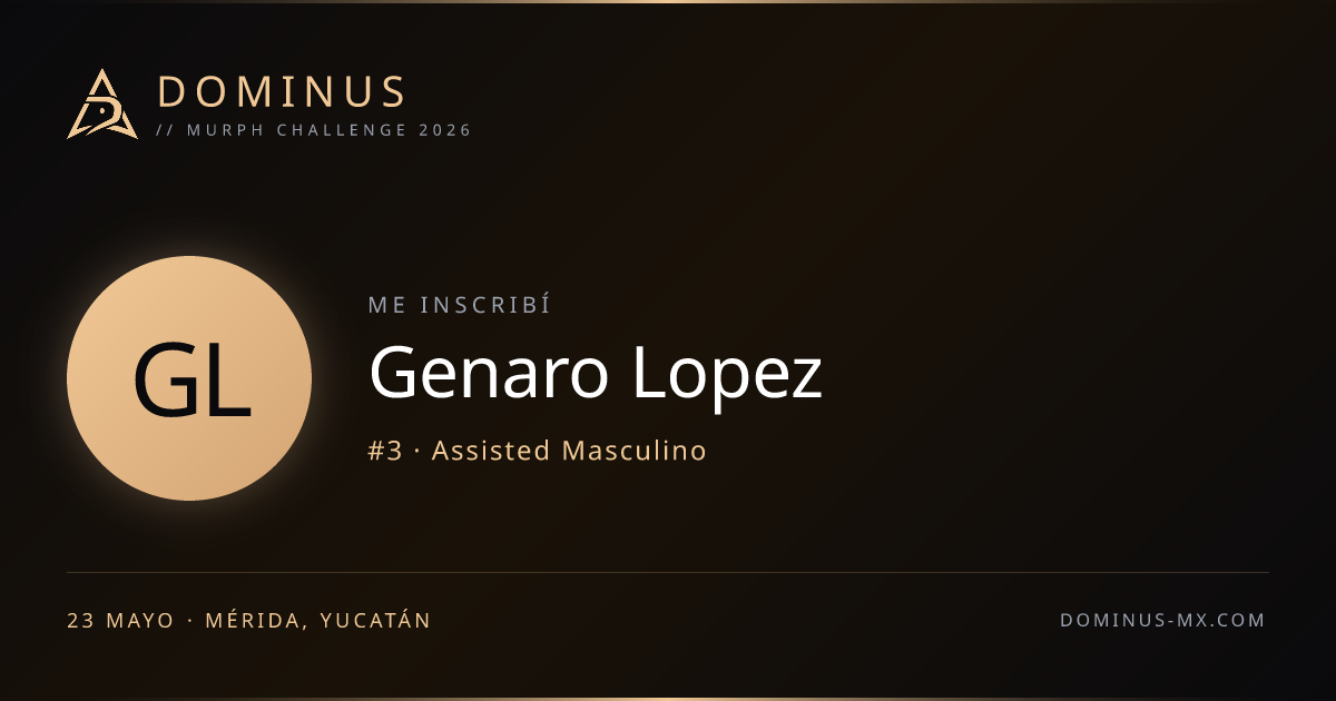 Share card de Genaro Lopez