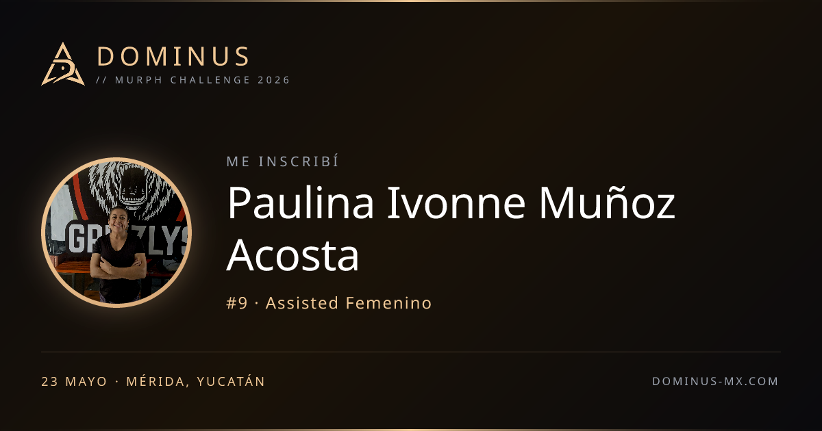 Share card de Paulina Ivonne Muñoz Acosta