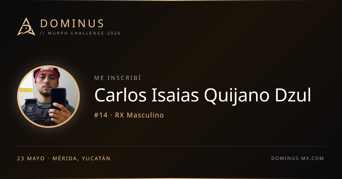 Share card de Carlos Isaias Quijano Dzul