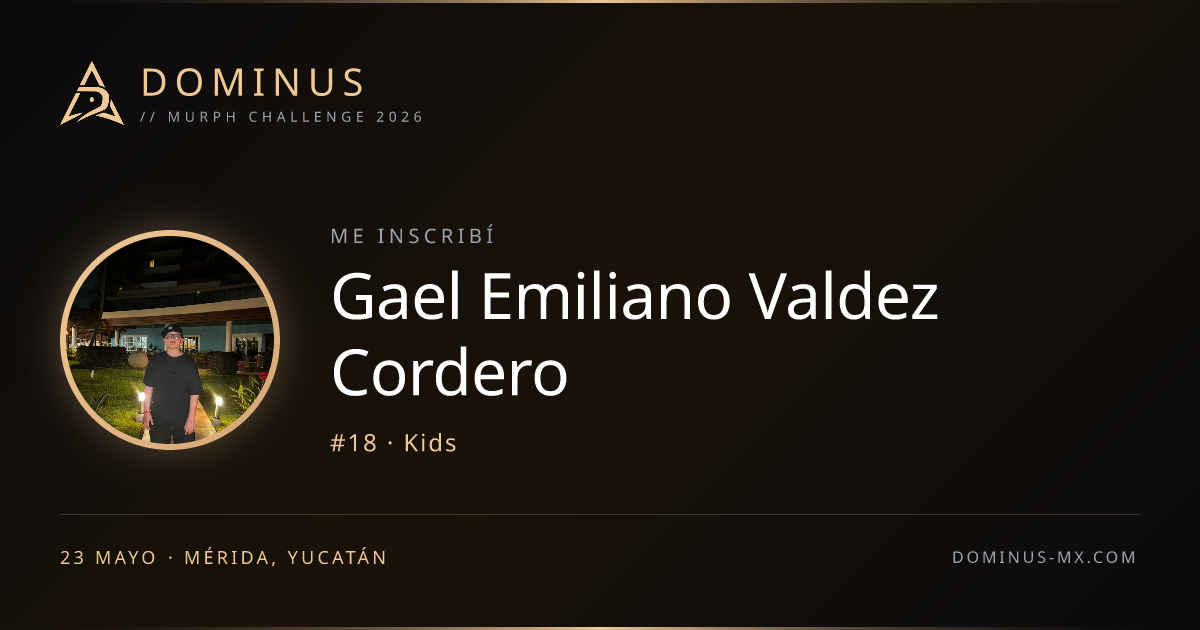 Share card de Gael Emiliano Valdez Cordero