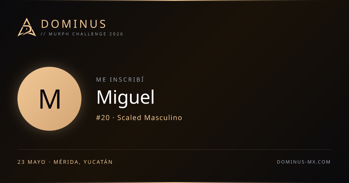 Share card de Miguel