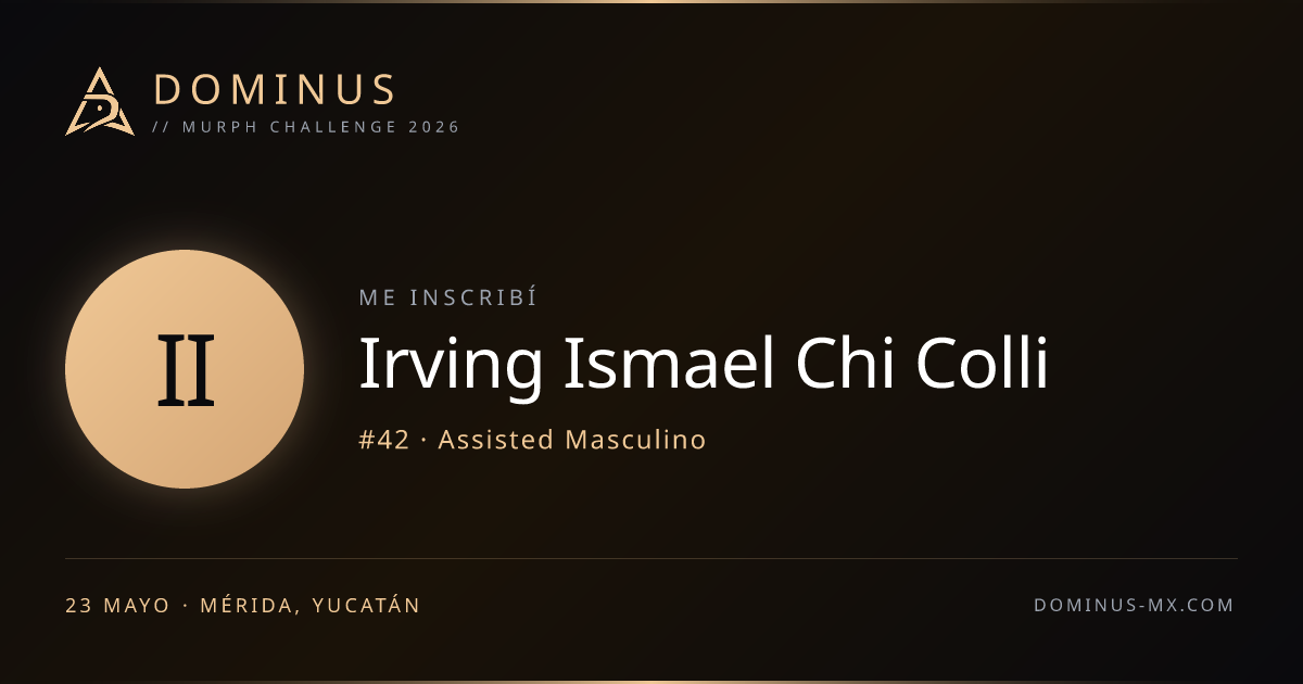 Share card de Irving Ismael Chi Colli
