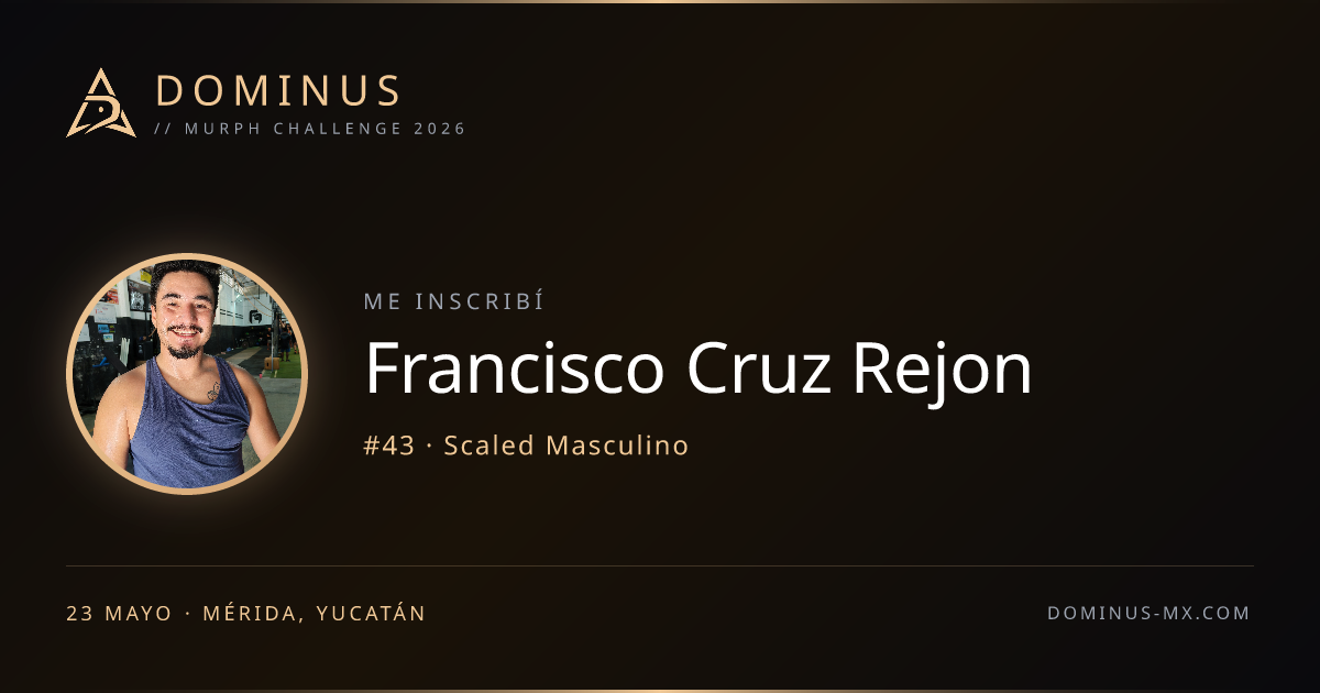 Share card de Francisco Cruz Rejon