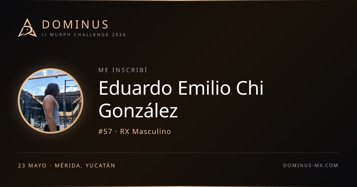 Share card de Eduardo Emilio Chi González