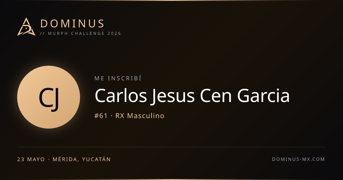 Share card de Carlos Jesus Cen Garcia